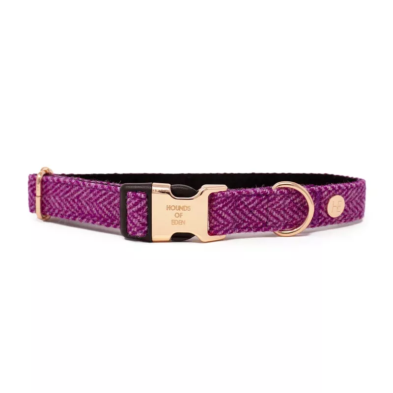 bella-harris-tweed-dog-collar ‘Bella’ Harris Tweed Dog Collar