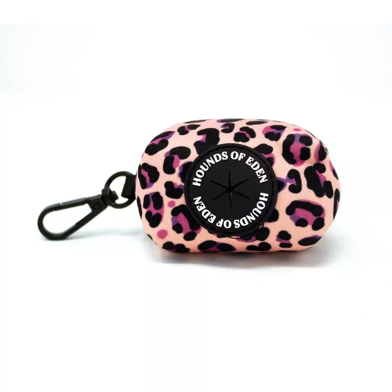 blushing-leopard-pink-poop-treat-bag-holder ‘Blushing Leopard’ – Pink Poop/Treat Bag Holder