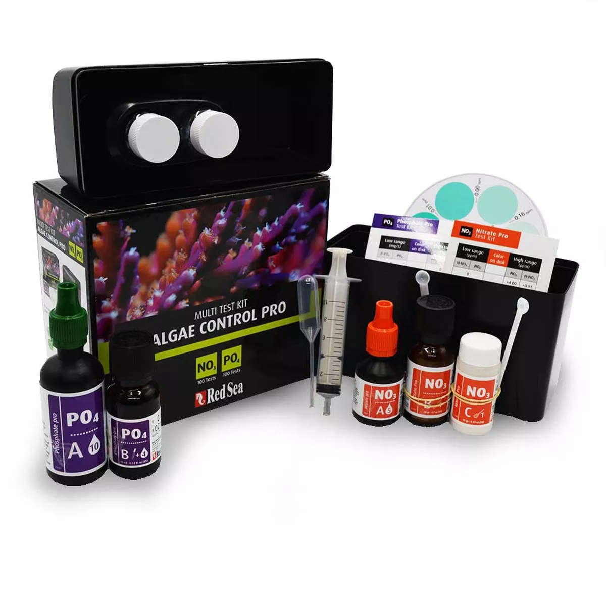 expired-12-25-algae-control-pro-multi-test-kit-nitrate-phosphate-no3-po4-red-sea (EXPIRED 12/25) Algae Control Pro Multi Test Kit Nitrate/Phosphate – NO3/PO4 – Red Sea