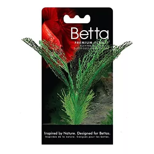 Fluval Betta Madagascar Lace Premium Plastic Plant Aquarium Décor – 6 Inch