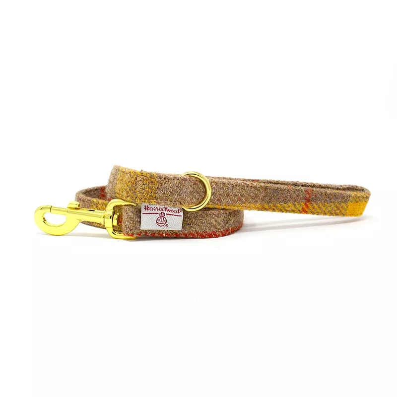 honey-harris-tweed-dog-lead ‘Honey’ Harris Tweed Dog Lead