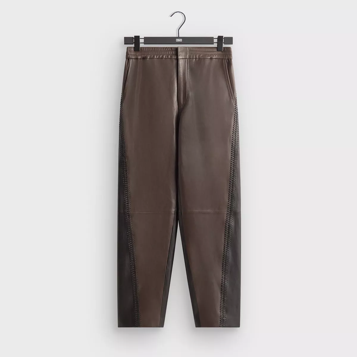 kin-irving-combo-leather-moto-pant-hickory &Kin Irving Combo Leather Moto Pant – Hickory