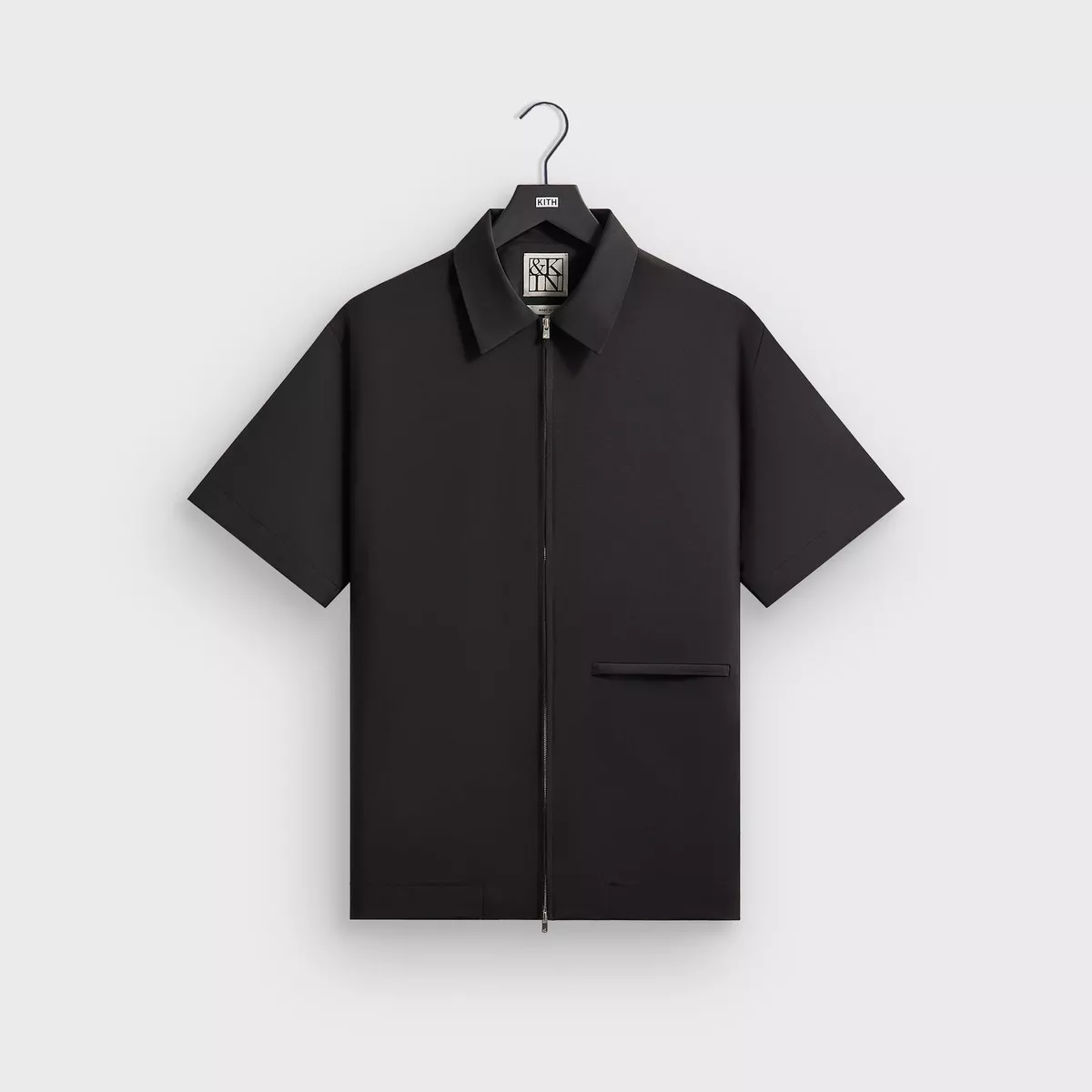 kin-kith-origins-tropical-wool-davenport-shirt-black &Kin for Kith Origins Tropical Wool Davenport Shirt – Black