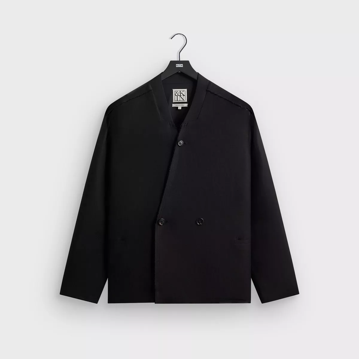 kin-long-sleeve-linen-viscose-twill-mathis-shirt-black &Kin Long Sleeve Linen Viscose Twill Mathis Shirt – Black