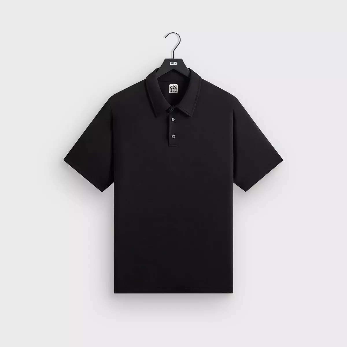 kin-soft-modal-blend-heathrow-polo-black &Kin Soft Modal Blend Heathrow Polo – Black