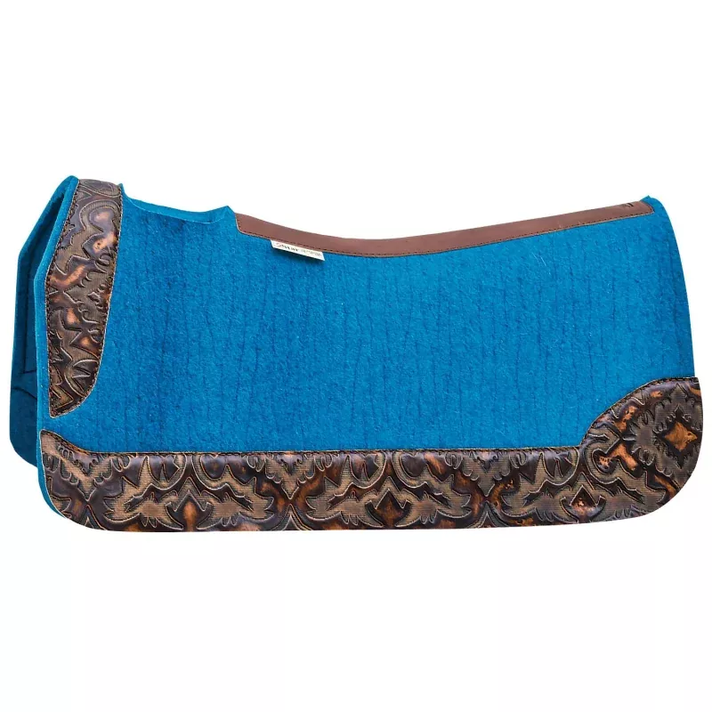 laredo-5-star-western-saddle-pad-turquoise “Laredo” 5 Star Western Saddle Pad Turquoise