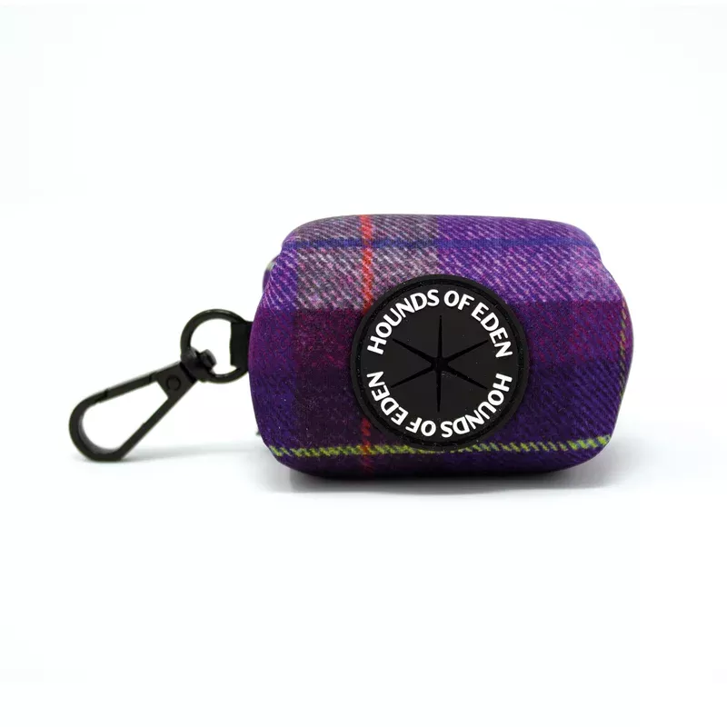 molly-purple-tweed-effect-poop-treat-bag-holder ‘Molly’ – Purple tweed effect Poop/Treat Bag Holder