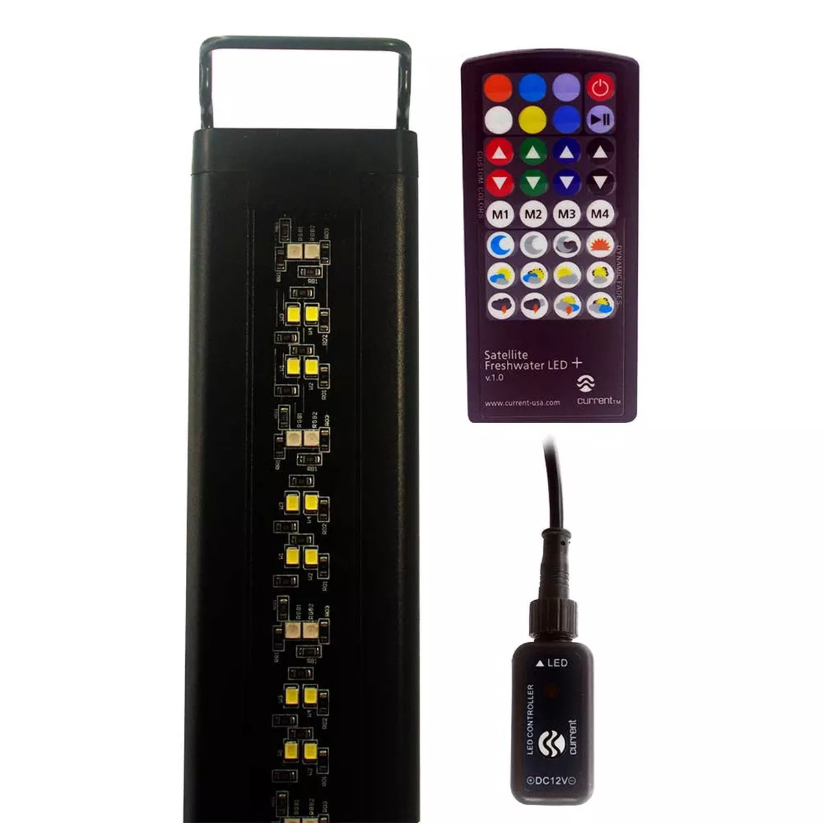 open-box-24-36-satellite-color-rgbw-aquarium-led-strip-light-w-controller-4511-c (OPEN BOX) 24″ – 36″ Satellite Color RGBW Aquarium LED Strip Light w/Controller (4511) – Current USA