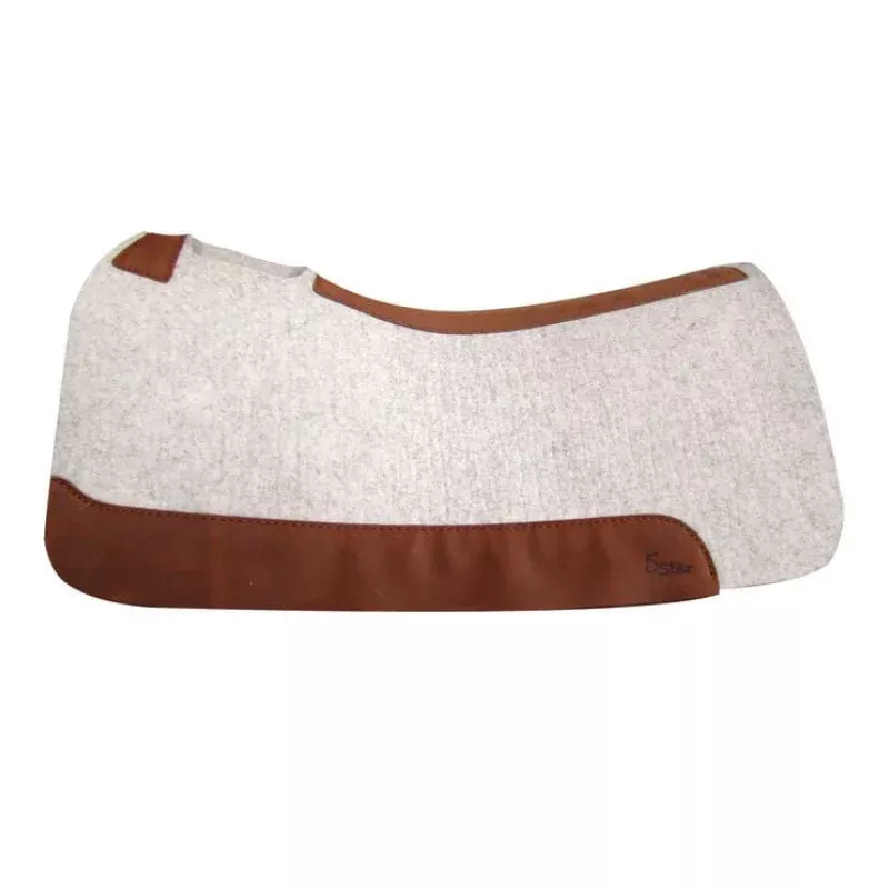 roper-5-star-contoured-wool-saddle-pad-horses-natural “The Roper” 5 Star Contoured Wool Saddle Pad for Horses Natural