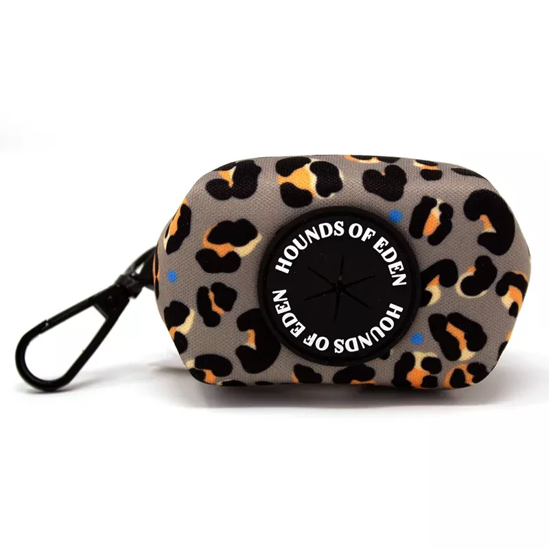 steel-leopard-khaki-grey-poop-bag-holder ‘Steel Leopard’ – Khaki/Grey Poop Bag Holder
