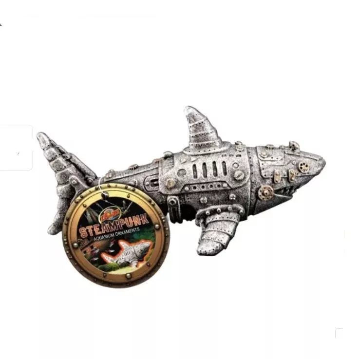 zoo-med-steampunk-aquarium-ornament-shark Zoo Med Steampunk Aquarium Ornament – Shark