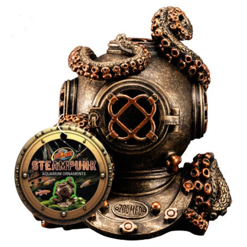 zoo-med-steampunk-aquarium-ornaments-octohelmet Zoo Med Steampunk Aquarium Ornaments Octohelmet