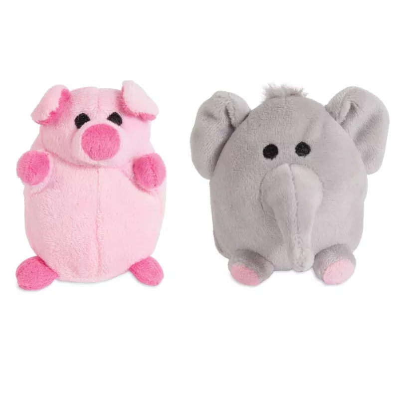 zoobilee-mini-elephant-pig-plush-puppy-toy-elephant-pig Zoobilee Mini Elephant & Pig Plush Puppy Toy ELEPHANT/PIG