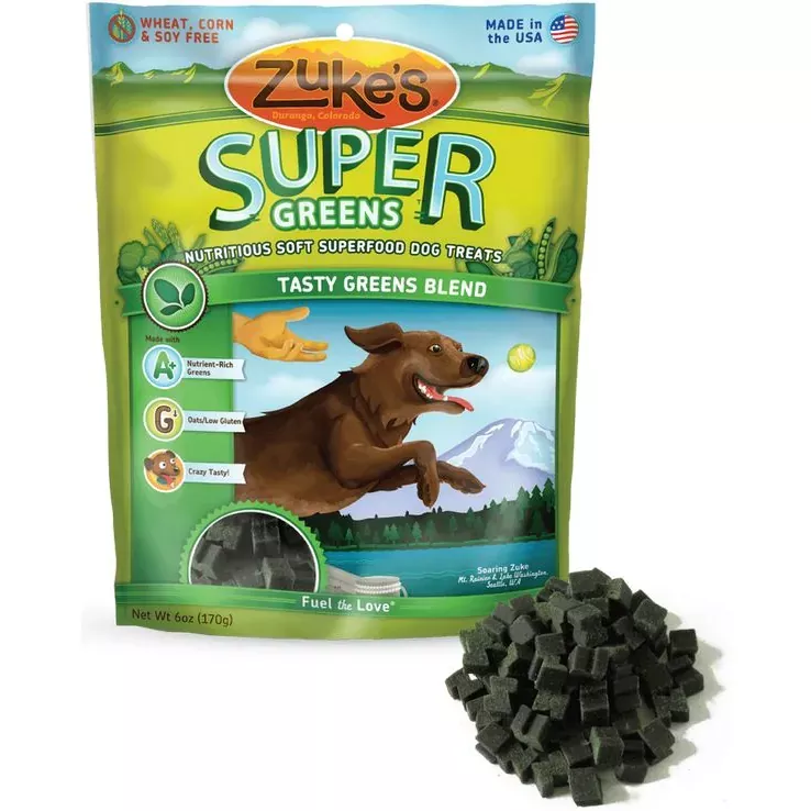 zuke-s-all-natural-superfoods-great-greens-soft-chewy-dog-treats-6-oz-bag Zuke’s All Natural Superfoods Great Greens Soft and Chewy Dog Treats – 6 oz Bag