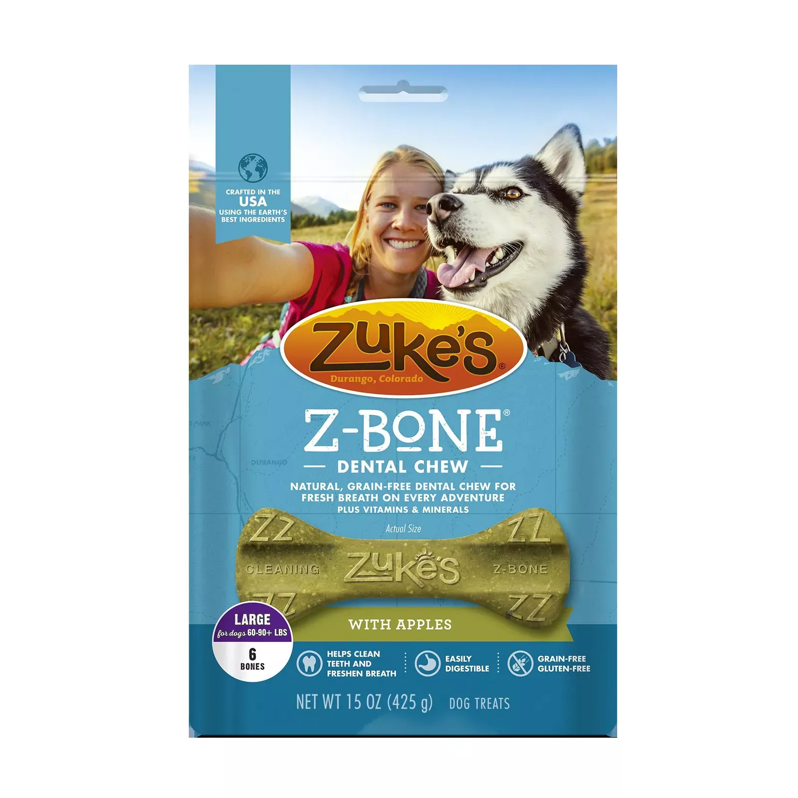 zuke-s-apple-large-dog-dental-chews-15-oz-bag Zuke’s Apple – Large Dog Dental Chews – 15 oz Bag