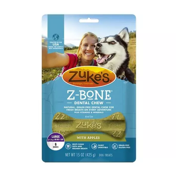 zuke-s-apple-mini-dog-dental-chews-8-25-oz-bag Zuke’s Apple – Mini Dog Dental Chews – 8.25 oz Bag