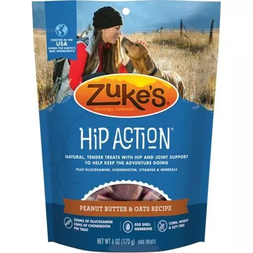 zuke-s-hip-action-peanut-butter-soft-chewy-dog-treats-6-oz-bag Zuke’s Hip Action Peanut Butter Soft and Chewy Dog Treats – 6 oz Bag