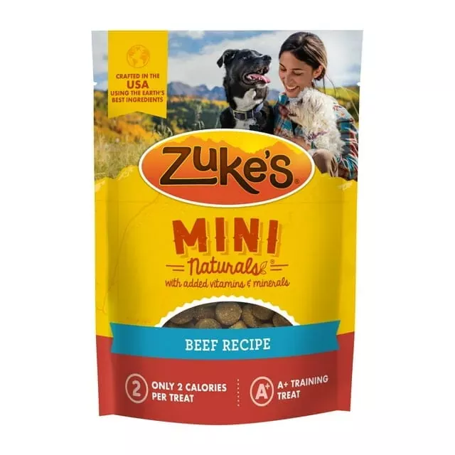 zuke-s-mini-naturals-beef-recipe-with-vitamins-minerals-soft-chewy-training-dog- Zuke’s Mini Naturals Beef Recipe with Vitamins and Minerals Soft and Chewy Training Dog Treats – 16 Oz