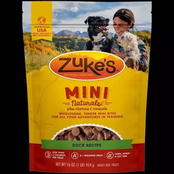 zuke-s-mini-naturals-duck-recipe-with-vitamins-minerals-soft-chewy-training-dog- Zuke’s Mini Naturals Duck Recipe with Vitamins and Minerals Soft and Chewy Training Dog Treats – 16 Oz