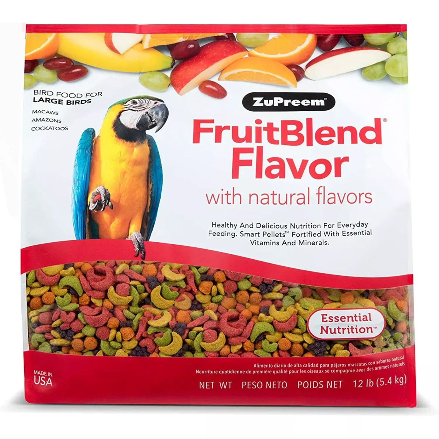 zupreem-fruitblend-flavor-large-bird-food-parrot-bird-food-12-lbs Zupreem Fruitblend Flavor Large Bird Food Parrot Bird Food – 12 Lbs