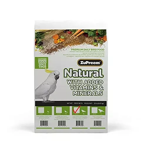 zupreem-natural-diet-parrots-conure-food-parrot-bird-food-20-lbs Zupreem Natural Diet Parrots/Conure Food Parrot Bird Food – 20 Lbs
