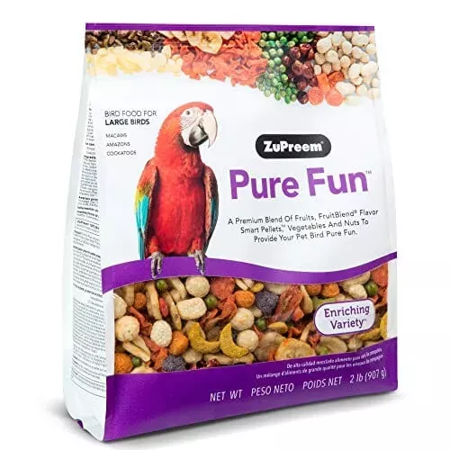 zupreem-pure-fun-large-bird-food-parrot-bird-food-2-lbs Zupreem Pure Fun Large Bird Food Parrot Bird Food – 2 Lbs