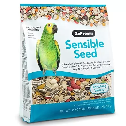 zupreem-sensible-seed-large-bird-food-parrot-bird-food-2-lbs Zupreem Sensible Seed Large Bird Food Parrot Bird Food – 2 Lbs