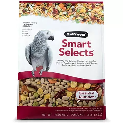 zupreem-smart-selects-parrots-conure-food-parrot-bird-food-4-lbs Zupreem Smart Selects Parrots & Conure Food Parrot Bird Food – 4 Lbs