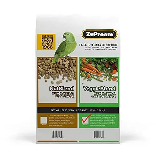 zupreem-veggieblend-flavor-parrots-conure-food-parrot-bird-food-17-5-lbs Zupreem Veggieblend Flavor Parrots & Conure Food Parrot Bird Food – 17.5 Lbs